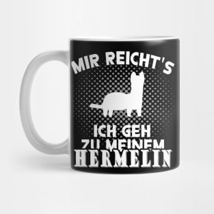 Hermelin Design Haustier Geschenk Wildtier Mug